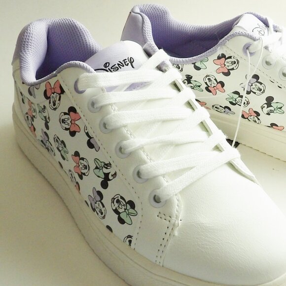 Disney MINNIE MOUSE Ladies Sneaker Size 8 New In Box  Purple Lining - Picture 9 of 12